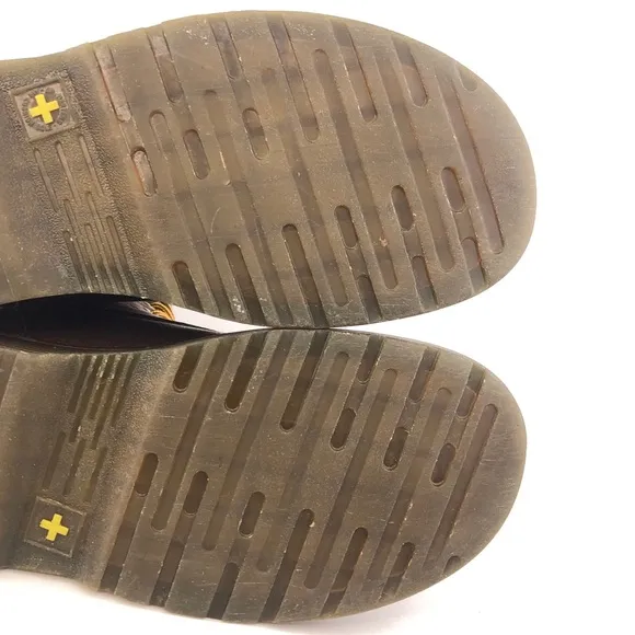 Dr. Martens Vincent Brown Leather Combat Boots 9
