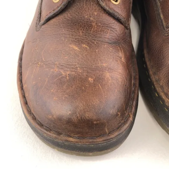 Dr. Martens Vincent Brown Leather Combat Boots 9