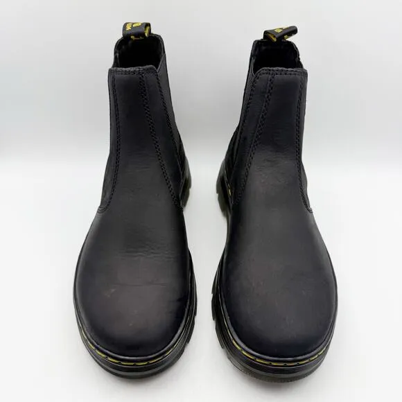 Dr. Martens Womens Embury Chelsea Boots US 10 EU 42 Black Wyoming Leather NIB