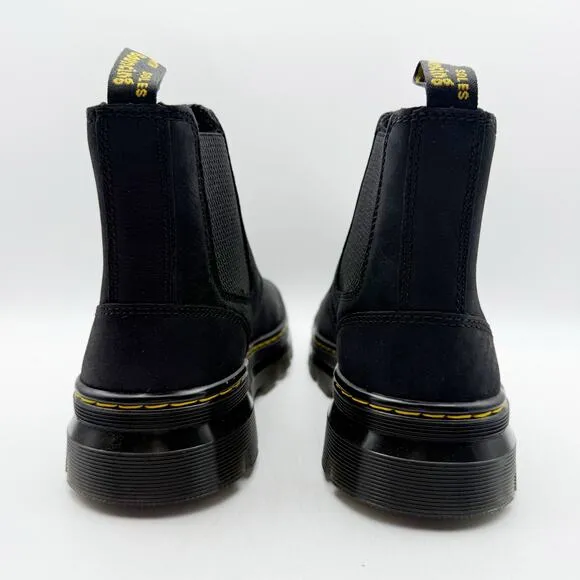 Dr. Martens Womens Embury Chelsea Boots US 10 EU 42 Black Wyoming Leather NIB