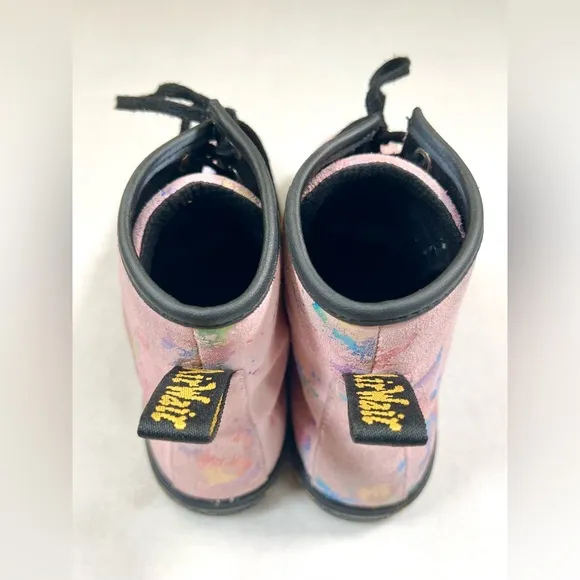 DR. MARTENS Women’s Sheridan Rainbow Suede Confetti High Top Boots 7 Whimsigoth