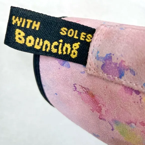 DR. MARTENS Women’s Sheridan Rainbow Suede Confetti High Top Boots 7 Whimsigoth