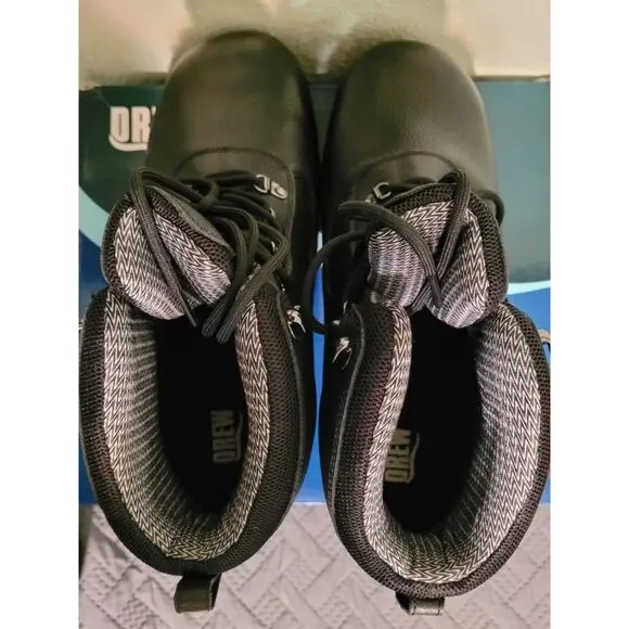 Drew Rockford Boots Mens 14 6E Black Shoes extra size