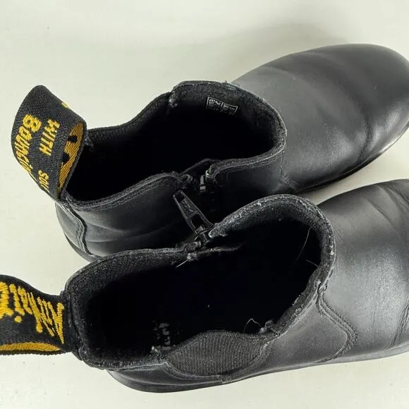 Dr.Martens 2976 Softy T Chelsea Boots Women's 7 Black Leather Side Zipper Ankle