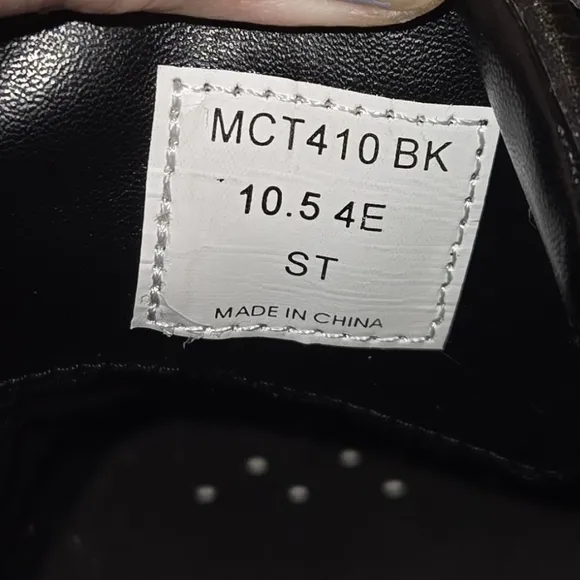 Dunham Men's Burlington Waterproof Oxford Black MCT410BK Size 10.5 4E