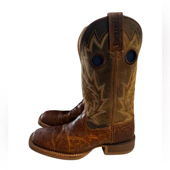 Durango Rebel Pro Tobacco Full-Quill Ostrich Western Men’s Boots Sz.7M NWB