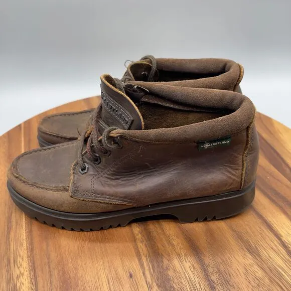 EASTLAND Leather Lace Up Ankle CHUKKA BOOTS Womens Size 8 M