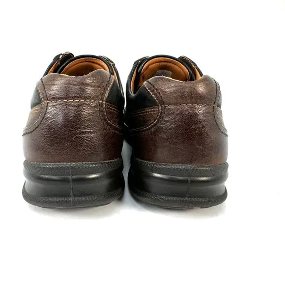 Ecco Beyond Brown Leather Comfort Casual Lace Up Shoes Size EU 46 US 13