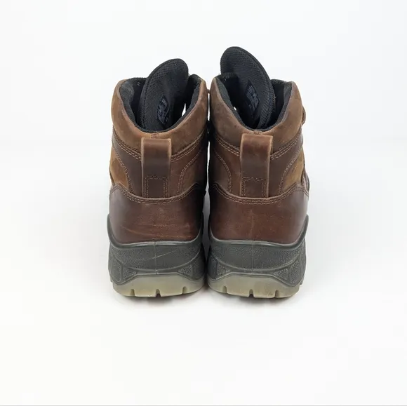 Ecco Brown Leather Track 25 Hiking Boots Size 43