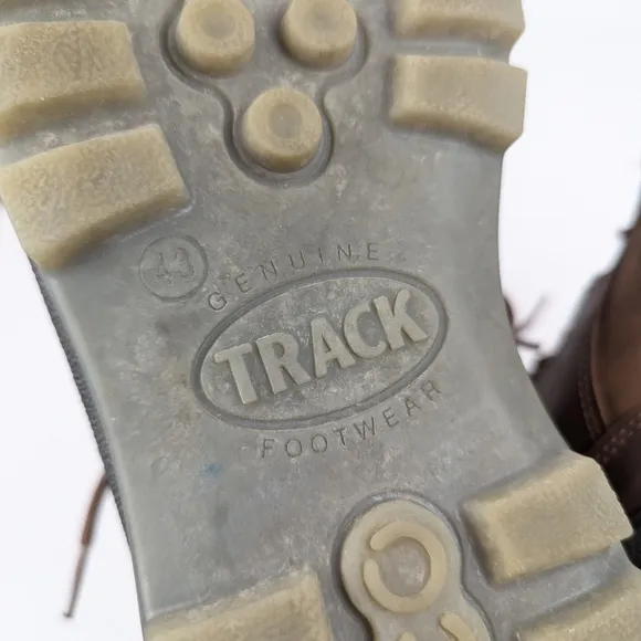 Ecco Brown Leather Track 25 Hiking Boots Size 43