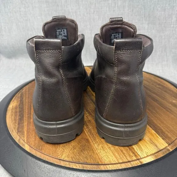 Ecco City Tray Boots Men's Size 10-10.5 (44) Brown Leather Chukka Shoes Avant