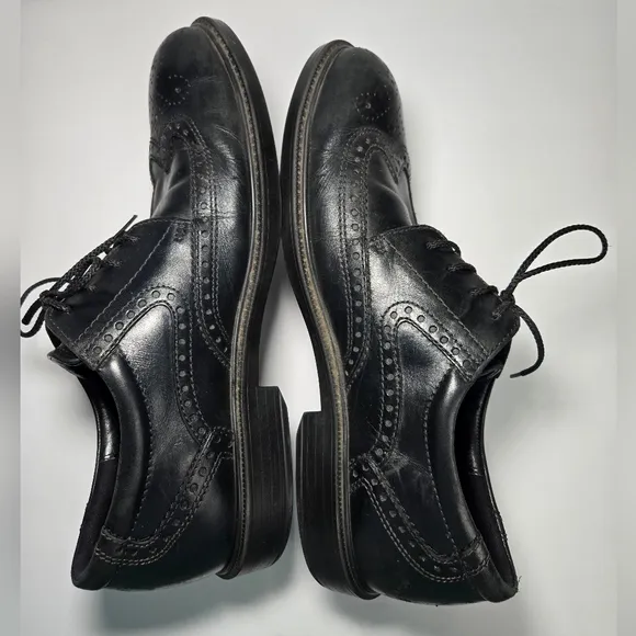 Ecco Men's Black Leather Wingtip Oxford Dress Shoes Size‎ US 10 EU 44