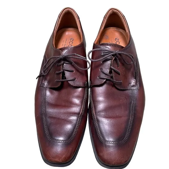ECCO MENS LEATHER DRESS SHOES