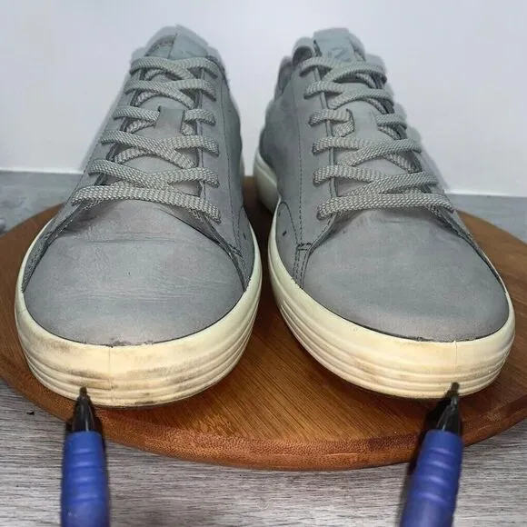 ECCO Men's Soft 7 Cloud Gray Shoes Sneaker Size EU 45 US 11-11.5 Comfort