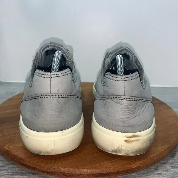 ECCO Men's Soft 7 Cloud Gray Shoes Sneaker Size EU 45 US 11-11.5 Comfort
