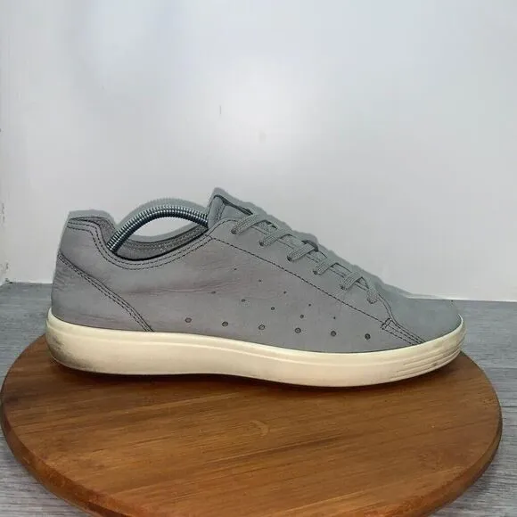 ECCO Men's Soft 7 Cloud Gray Shoes Sneaker Size EU 45 US 11-11.5 Comfort
