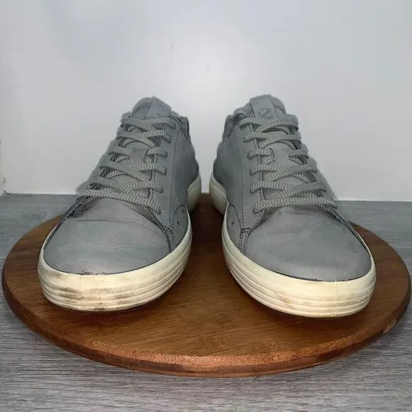 ECCO Men's Soft 7 Cloud Gray Shoes Sneaker Size EU 45 US 11-11.5 Comfort