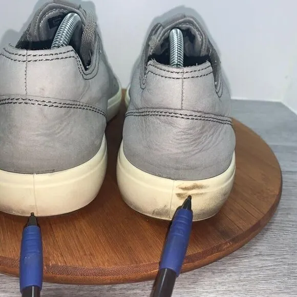 ECCO Men's Soft 7 Cloud Gray Shoes Sneaker Size EU 45 US 11-11.5 Comfort