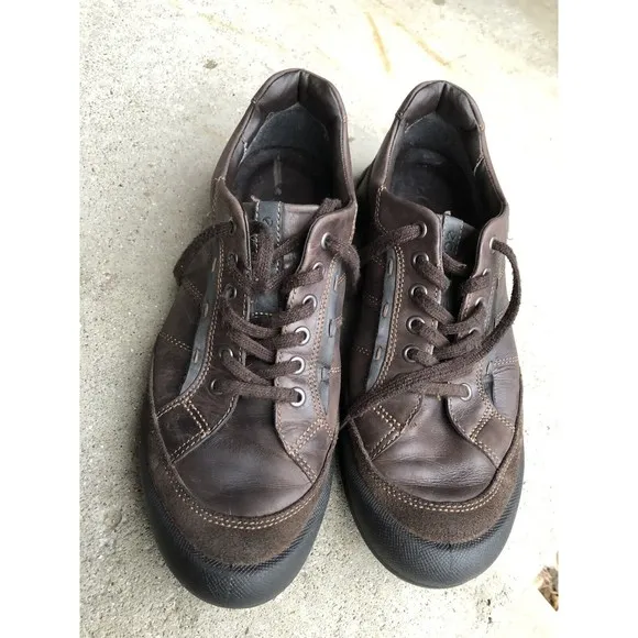 ECCO Men's Urbanity Tie Oxford sneaker Shoes brown 43 us 9 9.5 Leather