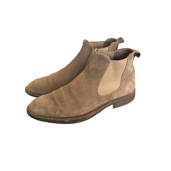 ECCO Vitrus Men's Chelsea Tan Suede Ankle Chukka Boots Size 9/EU 43