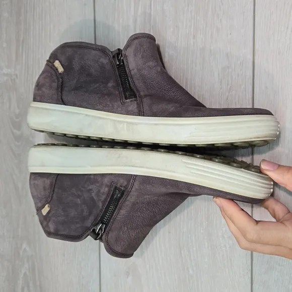 Ecco Womens Ankle Leather Boots Sneakers shoes sz 9