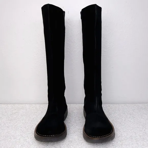 EL NATURALISTA Tall Suede Boots US 10 Volcano Lux