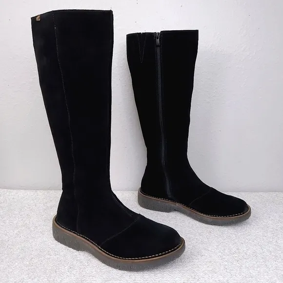 EL NATURALISTA Tall Suede Boots US 10 Volcano Lux