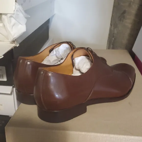 Elegant Brown Leather Men's Dress Shoes