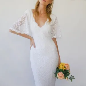 Elegant White Lace Dress - BLUSHFASHION