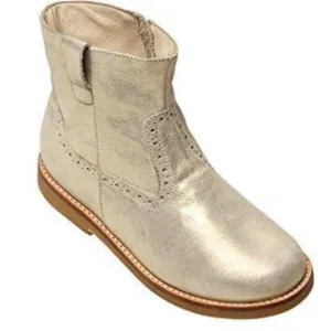Elephantito Stylish Kids soft gold leather Madison Boots sz 8