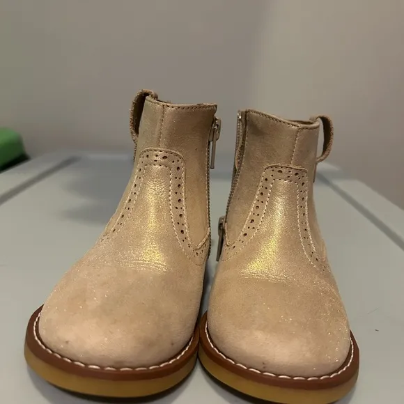 Elephantito Stylish Kids soft gold leather Madison Boots sz 8