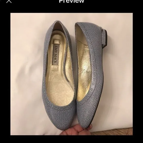 EMY MACK BLUE PRINT SHOES DELICATE  SILVER…