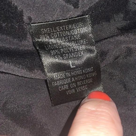 EUC Elie Tahari trench coat Large, snap closures with mandarin collar 99% cotton
