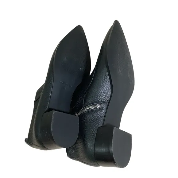 Everlane Everyone The Boss Boot Pebbled Leather Pointed Toes Ankle Boots