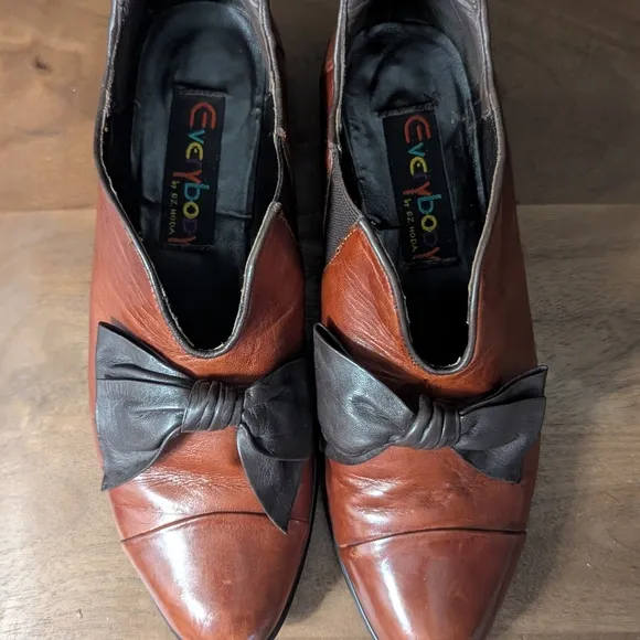 Everybody By BZ Moda Brown Leather Dress Shoes Steam Punk Size 36/5.5 Women's