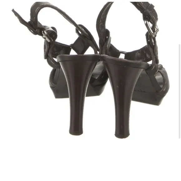Fendi Women's Black Leather Heels