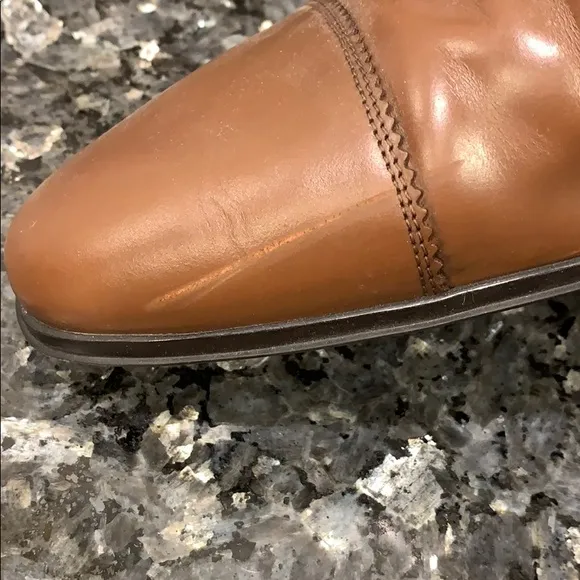 Ferragamo brown lace up dress shoes