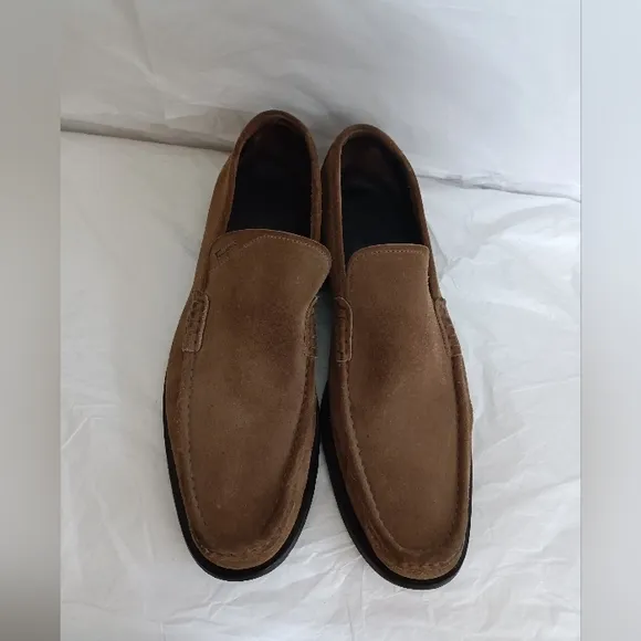 Ferragamo men's loafers suede size 10.5D
