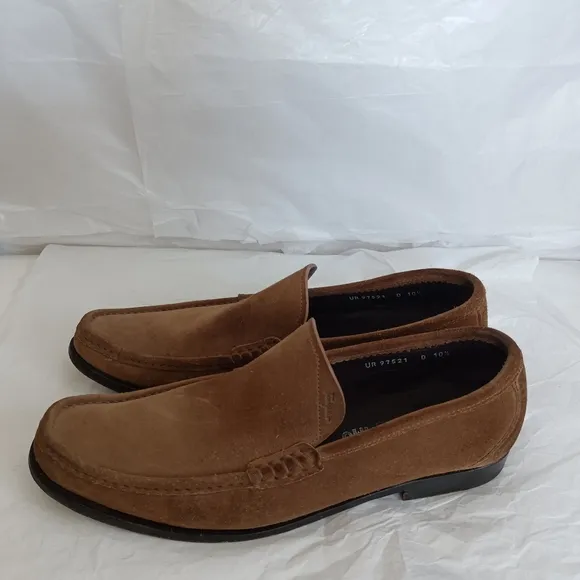 Ferragamo men's loafers suede size 10.5D