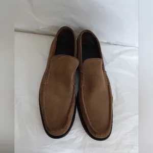Ferragamo men's loafers suede size 10.5D