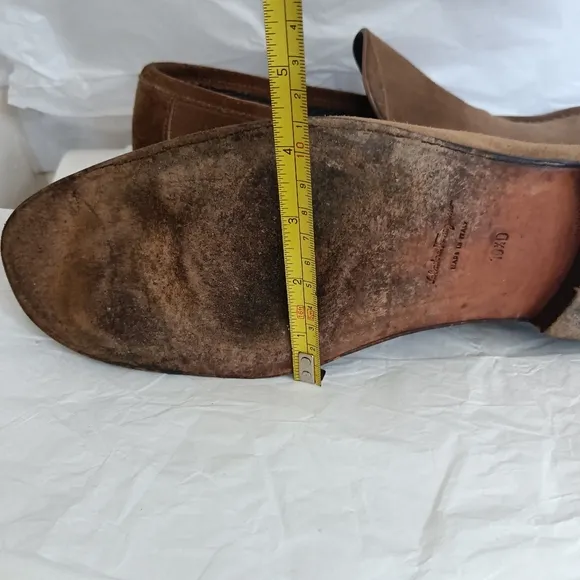 Ferragamo men's loafers suede size 10.5D
