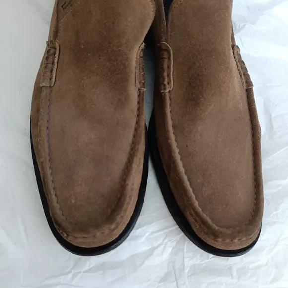 Ferragamo men's loafers suede size 10.5D