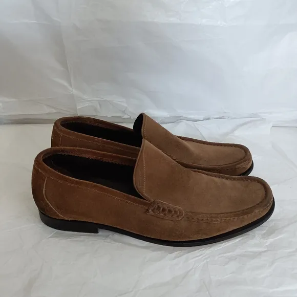 Ferragamo men's loafers suede size 10.5D