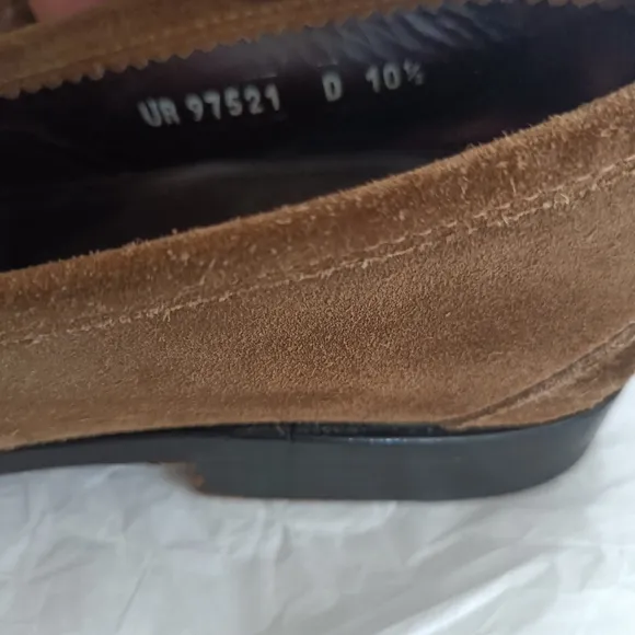 Ferragamo men's loafers suede size 10.5D