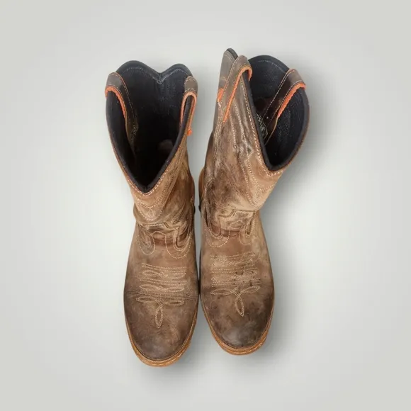 Feveco outdoors western boots men's size 42