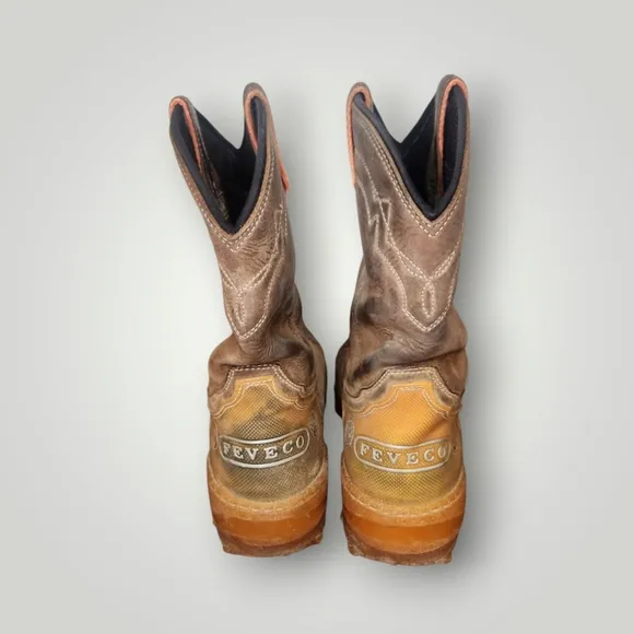 Feveco outdoors western boots men's size 42