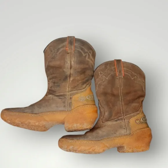 Feveco outdoors western boots men's size 42