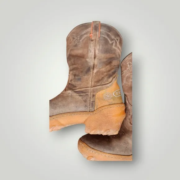 Feveco outdoors western boots men's size 42