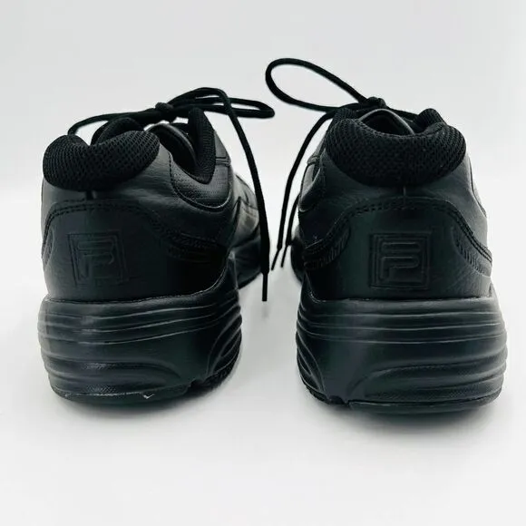 FILA Memory Workshift Mens Slip-Resistant Work Black Shoes Size 12