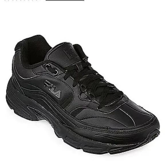 FILA Memory Workshift Mens Slip-Resistant Work Black Shoes Size 12